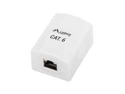 YTMONTERAD DOSA CAT.6 FTP SKÄRMAD 1X RJ45 VIT LANBERG