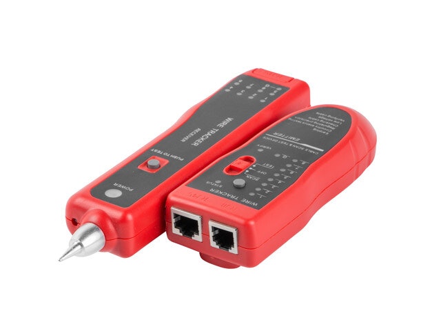 NÄTVERK LAN TESTARE RJ45, RJ12, RJ11, KOAXIALKABEL MED TRÅDSPÅRARE OCH IDENTIFIERARE LANBERG