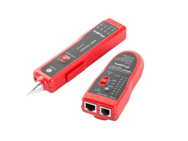NÄTVERK LAN TESTARE RJ45, RJ12, RJ11, KOAXIALKABEL MED TRÅDSPÅRARE OCH IDENTIFIERARE LANBERG