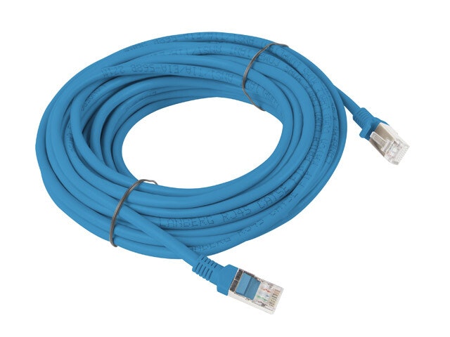 PATCHKABEL CAT.5E UTP 10M BLÅ FLUKE PASSERADE LANBERG