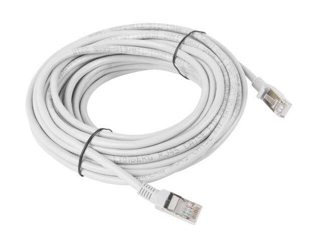 PATCHKABEL CAT.5E FTP 10M GRÅ FLUKE PASSERADE LANBERG