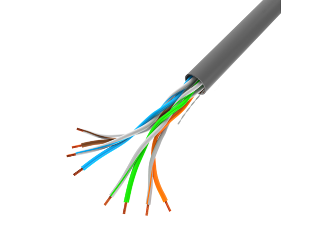 LAN-KABEL 100MB/S 305M SOLID CCA GRÅ LANBERG
