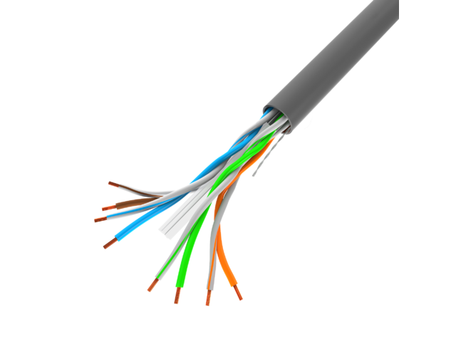 LAN-KABEL 1GB/S 305M SOLID CCA GRÅ LANBERG