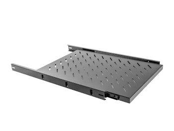 19" SKJUTBART HYLLPLAN 1U/465X750MM MAX LASTKAPACITET UPP TILL 60KG SVART LANBERG