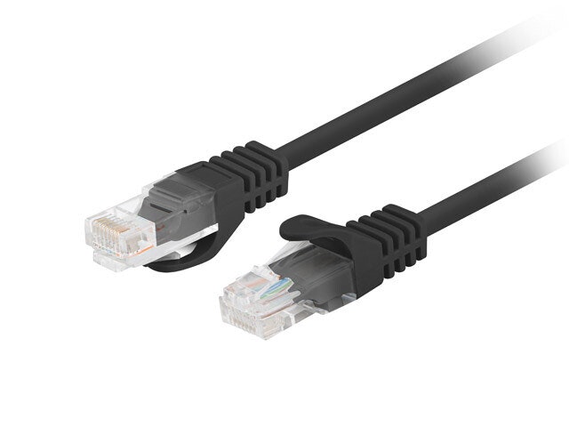 PATCHKABEL CAT.5E UTP 0,25M SVART FLUKE PASSERADE LANBERG