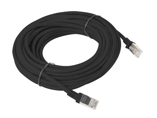 PATCHKABEL CAT.5E UTP 10M SVART FLUKE PASSERADE LANBERG