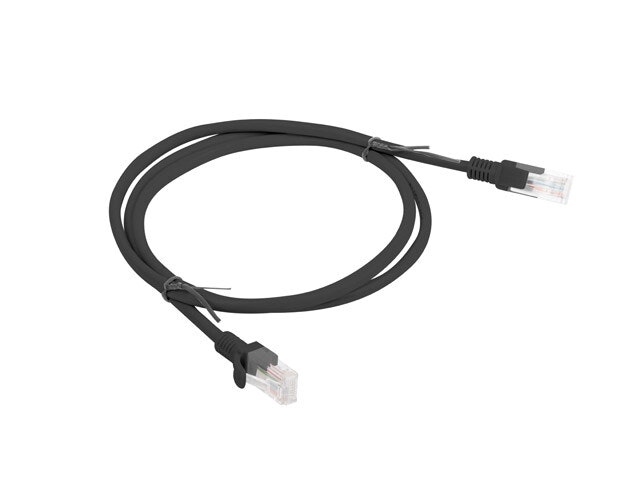 PATCHKABEL CAT.6 UTP 1M SVART FLUKE PASSERADE LANBERG