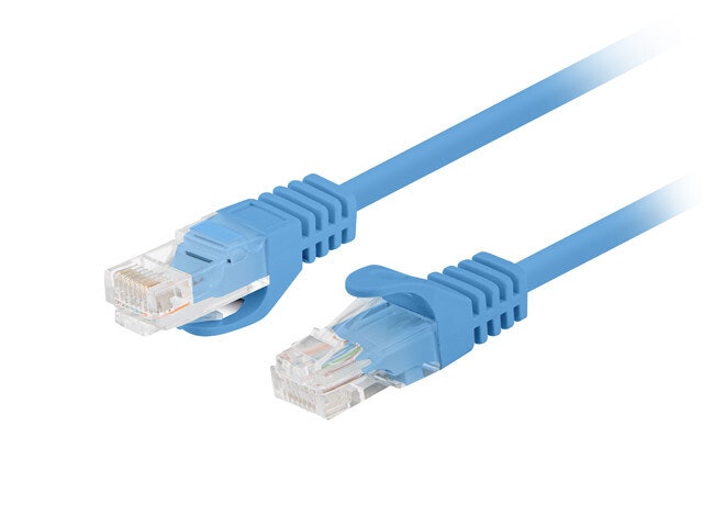 PATCHKABEL CAT.6 UTP 0,25M BLÅ FLUKE PASSERADE LANBERG