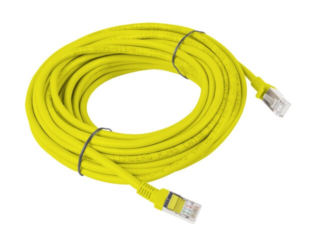 PATCHKABEL CAT.6 UTP 10M GUL FLUKE PASSERADE LANBERG