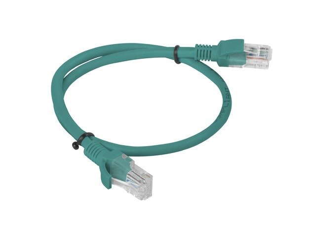 PATCHKABEL CAT.6 UTP 0.5M GRÖN FLUKE GODKÄND LANBERG