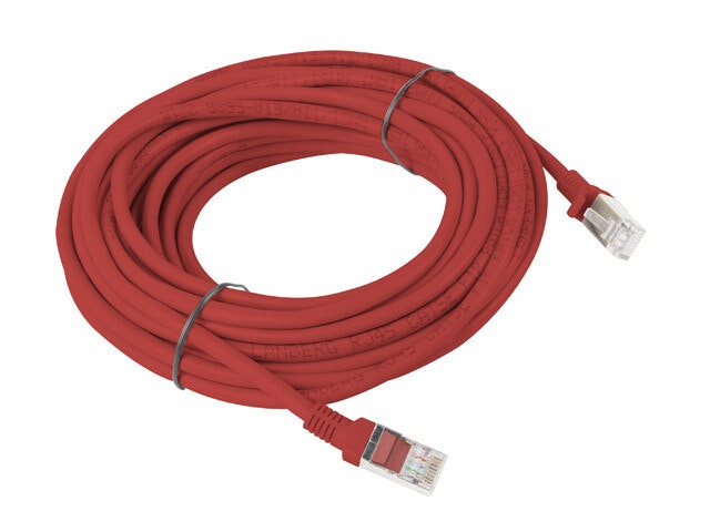 PATCHKABEL CAT.6 UTP 15M RÖD FLUKE PASSERADE LANBERG