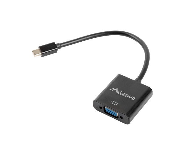 HDMI(M)->VGA(F)+MINIJACK 3,5MM(F) ADAPTERKABEL 20CM LANBERG