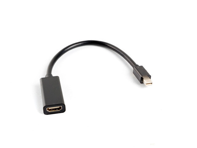 DISPLAYPORT MINI(M) 1.2->HDMI(F) ADAPTERKABEL 20CM SVART LANBERG