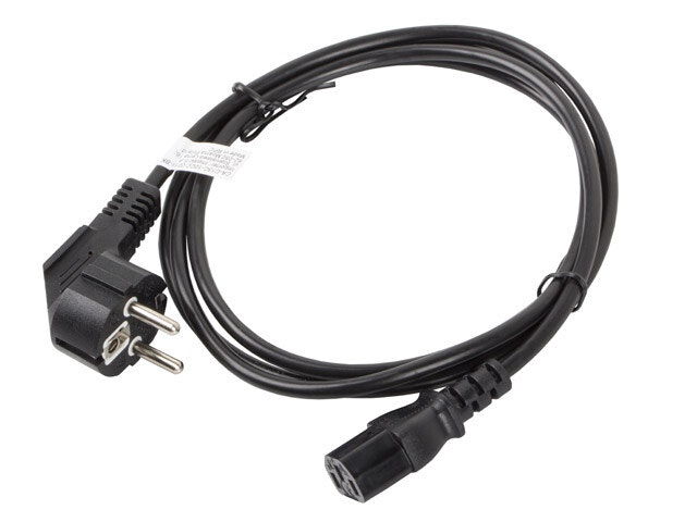 CEE 7/7->IEC 320 C13 NÄTSLADD 1,8M SVART LANBERG