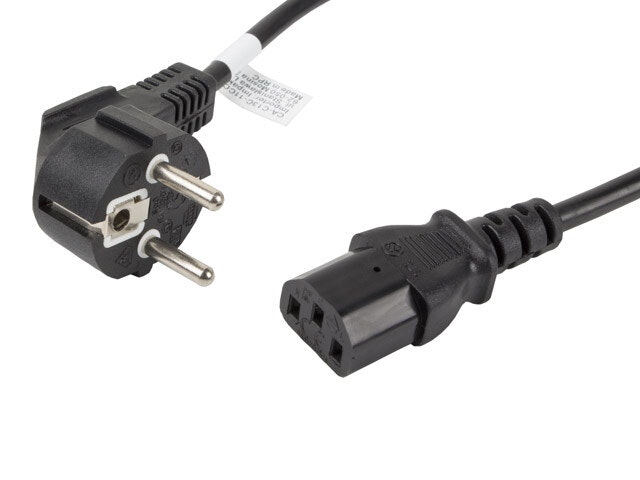 CEE 7/7->IEC 320 C13 NÄTSLADD 1,8 M VDE SVART LANBERG