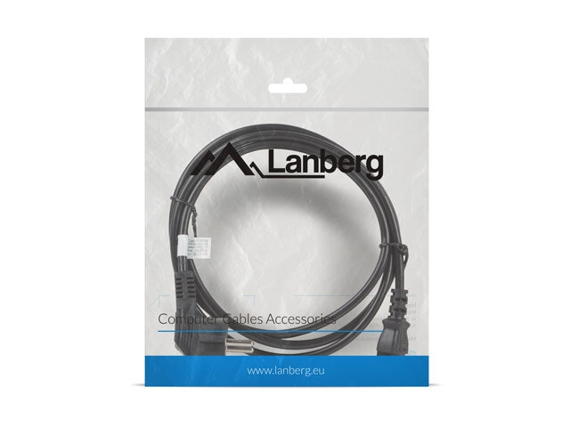 CEE 7/7->IEC 320 C13 NÄTSLADD 1,8 M VDE SVART LANBERG