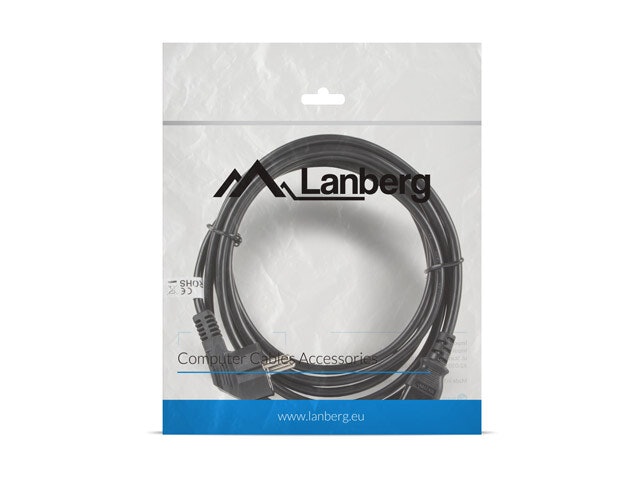 CEE 7/7->IEC 320 C13 NÄTSLADD 3M VDE SVART LANBERG