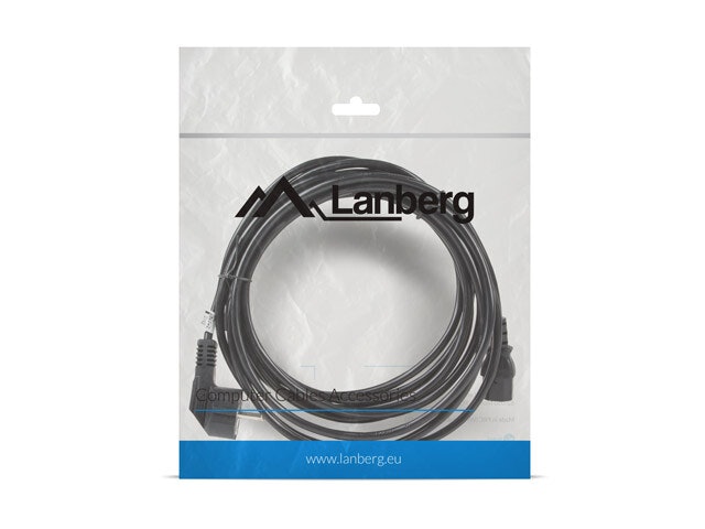 CEE 7/7->IEC 320 C13 NÄTKABEL 5M VDE SVART LANBERG