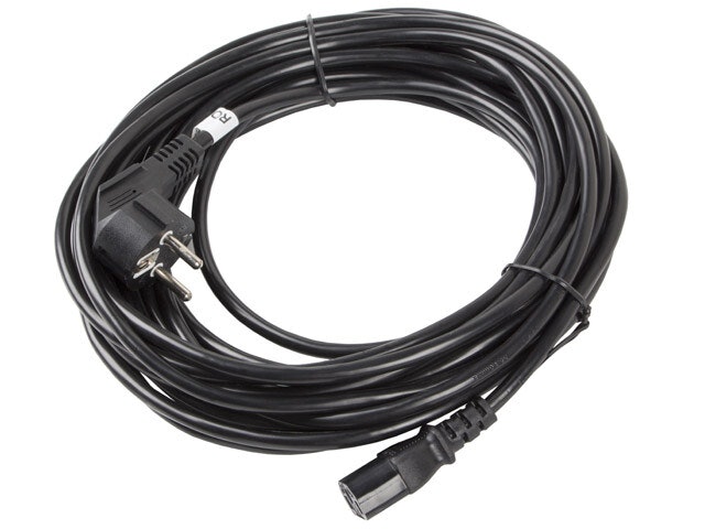 CEE 7/7->IEC 320 C13 NÄTSLADD 10M VDE SVART LANBERG