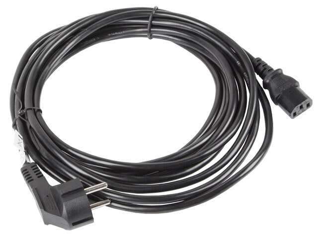 CEE 7/7->IEC 320 C13 NÄTKABEL 5M VDE SVART LANBERG