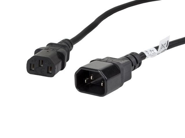 IEC 320 C13->C14 KABEL 1,8M VDE SVART LANBERG