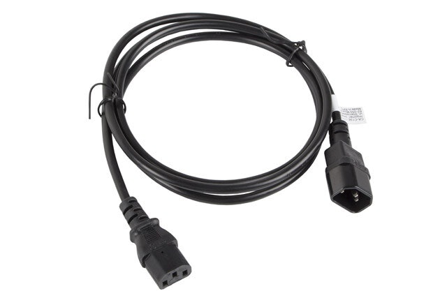 IEC 320 C13->C14 KABEL 1,8M VDE SVART LANBERG
