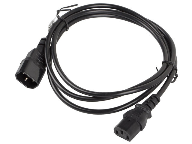 IEC 320 C13->C14 KABEL 1,8M SVART LANBERG