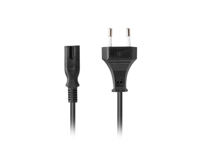 CEE 7/16->IEC 320 C7 EURO (RADIO) NÄTSLADD 1,8M VDE SVART LANBERG