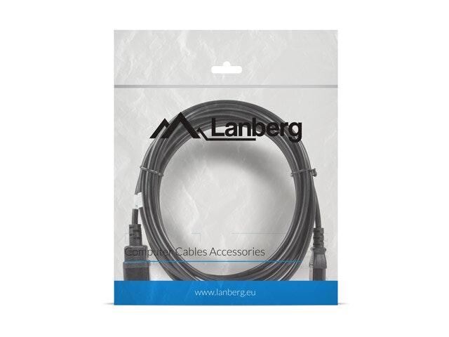 IEC 320 C13->C14 KABEL 5M VDE SVART LANBERG