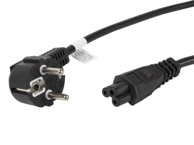 CEE 7/7 (MICKEY)->IEC 320 C5 NÄTSLADD 1,8M VDE SVART LANBERG