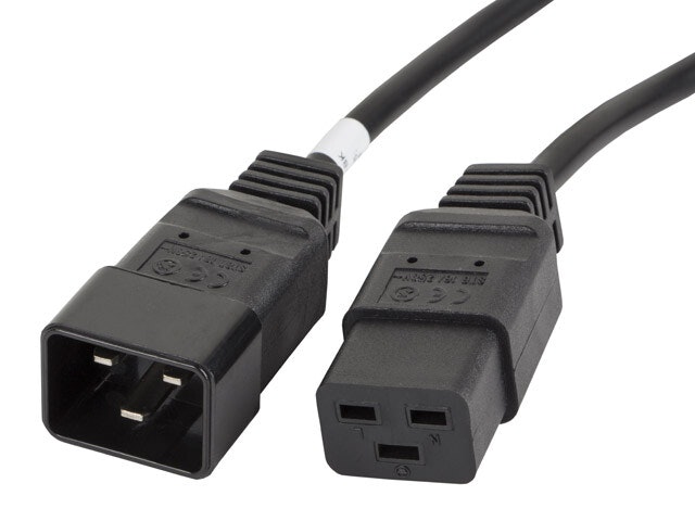 IEC 320 C19->C20 KABEL 1,8M VDE SVART LANBERG