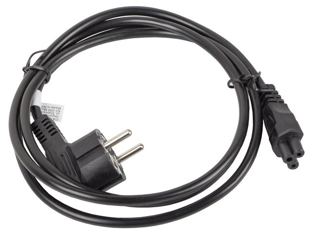 CEE 7/7 (MICKEY)->IEC 320 C5 NÄTSLADD 1,8M VDE SVART LANBERG