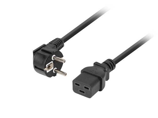 CEE 7/7->IEC 320 C19 NÄTSLADD 1,8M 16A VDE SVART LANBERG
