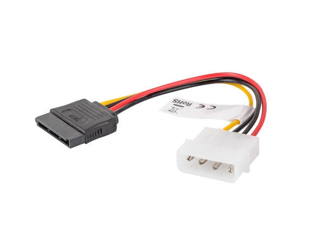 MOLEX(M)->SATA(F) KABEL 15CM LANBERG