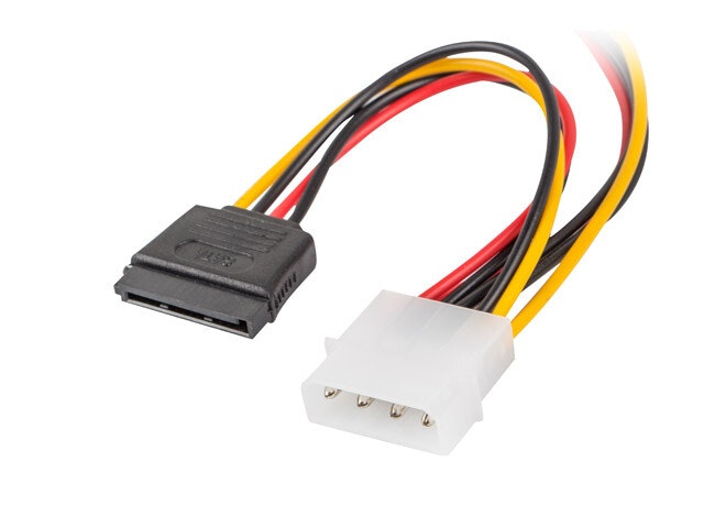 MOLEX(M)->2X SATA(F) KABEL 15CM LANBERG