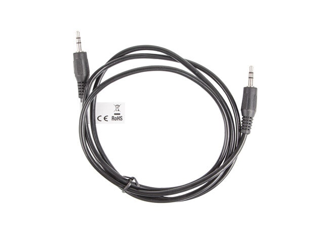 MINIJACK 3,5MM M/M 3 STIFT KABEL 1,2M SVART LANBERG