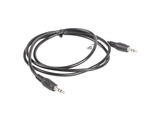 MINIJACK 3,5MM M/M 3 STIFT KABEL 1,2M SVART LANBERG