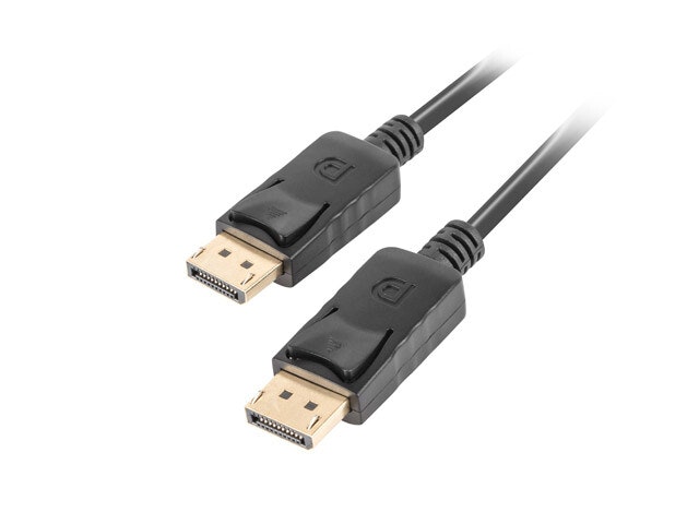 DISPLAYPORT M/M KABEL 19 PIN V1.2 1M 4K SVART LANBERG