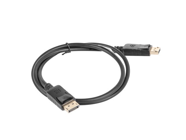 DISPLAYPORT M/M KABEL 19 PIN V1.2 1M 4K SVART LANBERG