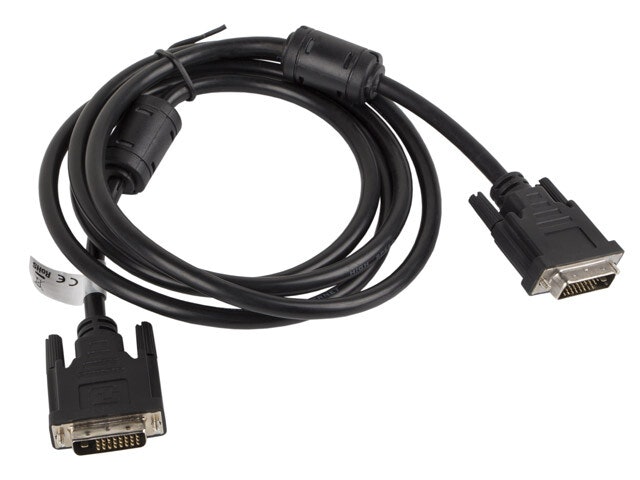 DVI-D(M)(24+1)->DVI-D(M)(24+1) KABEL 1,8M SVART DUAL LINK LANBERG