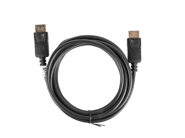 DISPLAYPORT M/M KABEL 19 PIN V1.2 3M 4K SVART LANBERG