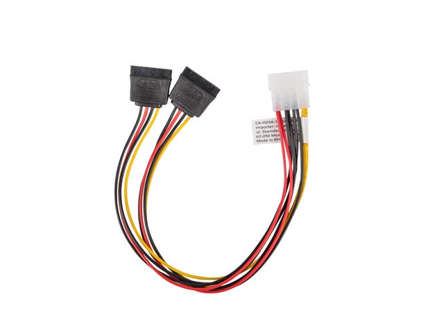 MOLEX(M) 4 STIFT->2X SATA(F) 15 STIFT KABEL 30CM LANBERG