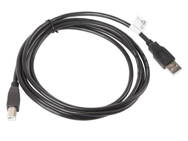 USB-A(M)->USB-B(M) 2.0 KABEL 1.8M SVART LANBERG