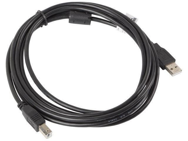 USB-A(M)->USB-B(M) 2.0 KABEL 3M SVART FERRIT LANBERG