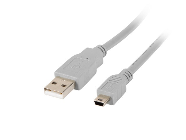 USB MINI(M)->USB-A(M) 2.0 KABEL 1,8M GRÅ (CANON) LANBERG