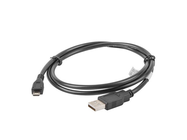 USB MICRO(M)->USB-A(M) 2.0 KABEL 1M SVART LANBERG