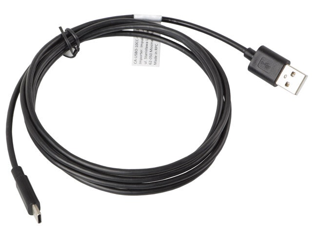 USB-C(M)->USB-A(M) 2.0 KABEL 1.8M SVART LANBERG