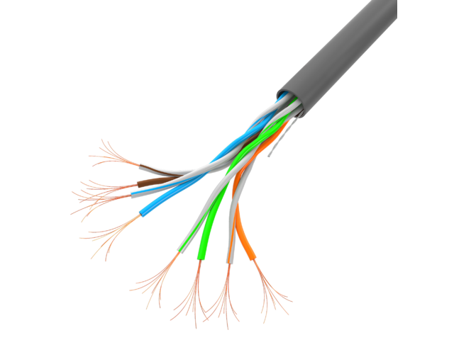 LAN-KABEL UTP 305M TRÅDAD CCA GRÅ LANBERG