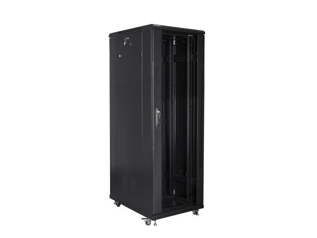 RACKSKÅP 19" FRISTÅENDE 47U/800X800 (FLAT PACK) SVART LANBERG