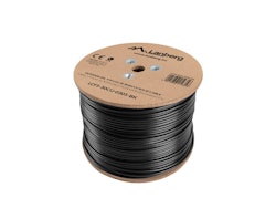 LAN-KABEL CAT.5E FTP 305M SOLID UTOMHUS GEL-FYLLD CU SVART FLUKE PASSERADE LANBERG